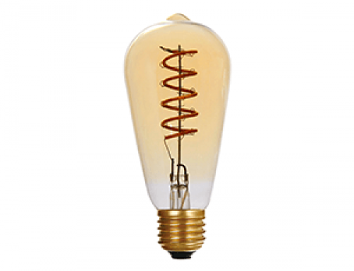 LED Dimmable ST64 Amber