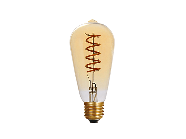 Edison LED Bulb Dimmable ST64 Amber - LUXRAY LIGHTING