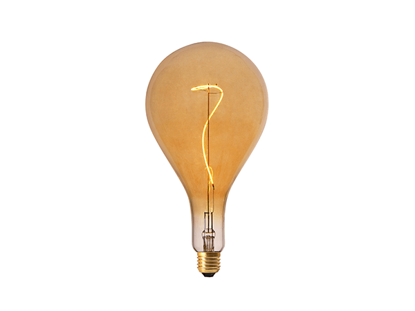 LED Grace Filament PS160 E27 Dimmable Amber - LUXRAY LIGHTING 600450