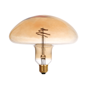 LED Spiral Filament Mushroom E27 Dimmable Amber