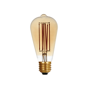 LED Vintage Bulb Lights ST64 Amber - LUXRAY LIGHTING