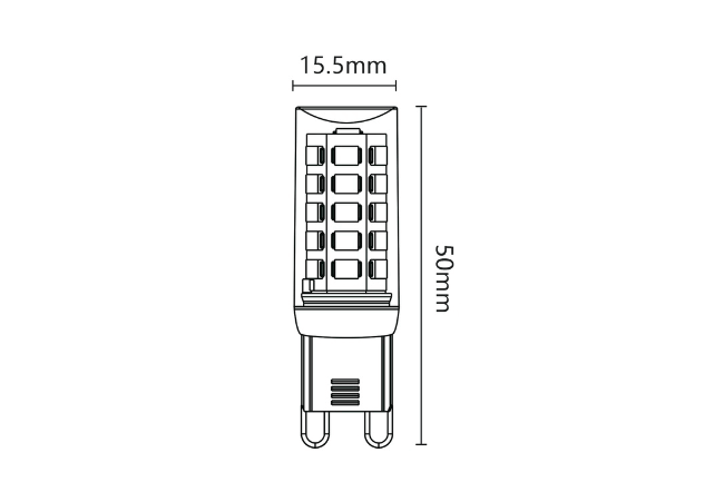 LED G9 3W Dimmable Warm White (2)