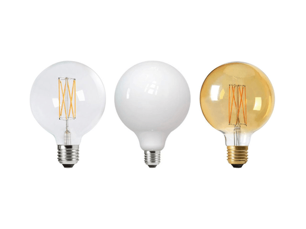 globe-led-filament-bulb-clear-milky-amber-g95-600×450-luxray Globe LED filament bulb G95 — clear, milky and amber, E27