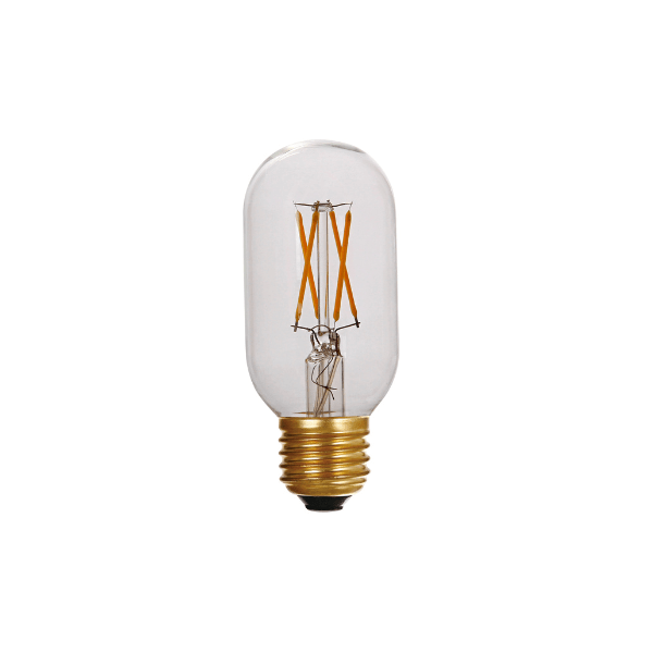 t45-clear-led-filament-tube-e27 Clear T45 LED filament tubular bulb with E27 screw base