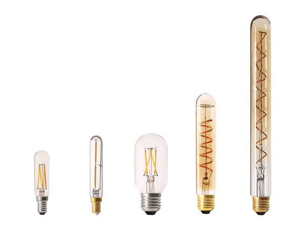 tubular-led-filament-bulb-t25-t30-t45-luxray Tubular LED filament bulb — T25, T30 and T45, clear and amber, E14 and E27