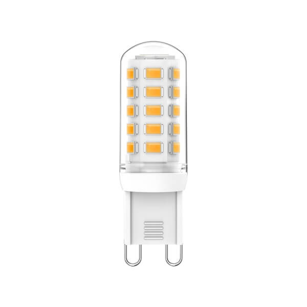 led-g9-bulb-230v-3w-warm-white LED G9 bulb 230V 3W, 330lm warm white, ceramic bi-pin