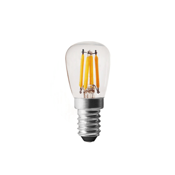 ST26 clear LED filament pygmy bulb, E14 base