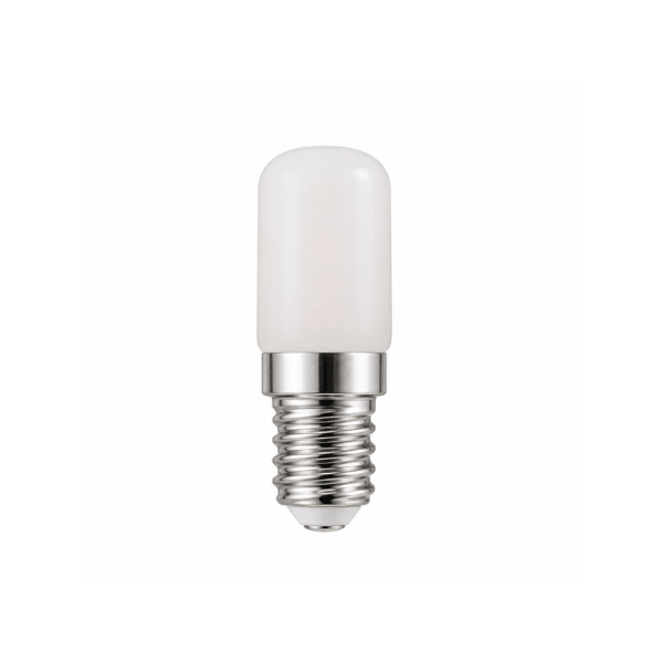 T18 LED fridge bulb, E14 base, milky cold-resistant